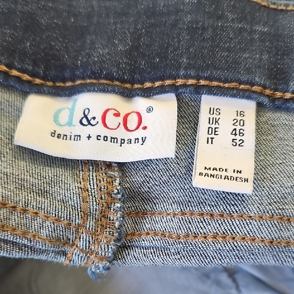 Denim & Co - Classic Dark Blue Women's Jeans - Picture 3 of 4